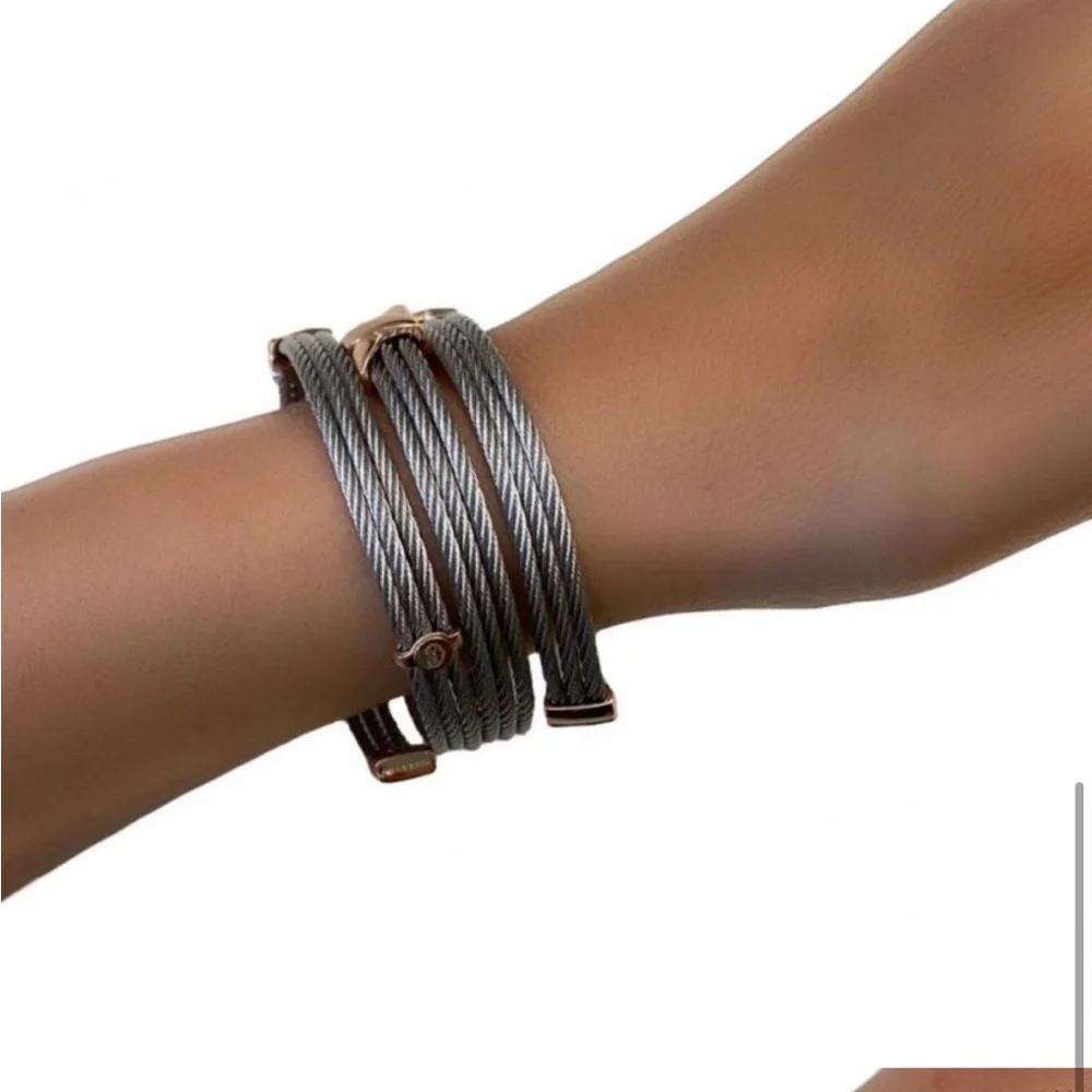 🔆 CHARRIOL twist bangle (triple) - Picture 4 of 7